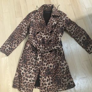 Leopard Trench Coat